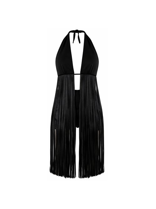 Elegant top with fringe 8F0125A6F5 PATRIZIA PEPE | 8F0125A6F5K103